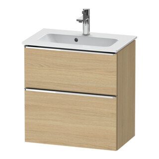 Duravit Waschtischunterschrank D-Neo Compact 61x37,2, ch/Ei N, 1 Kast, 1 Ausz., wandhängend