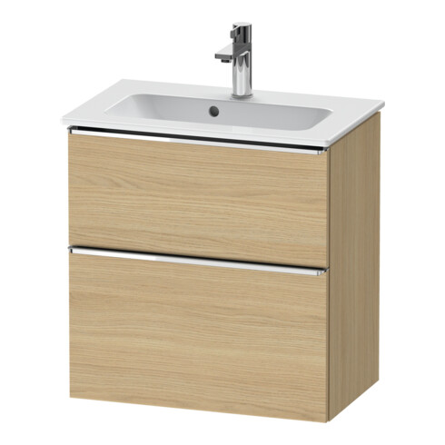 Duravit Waschtischunterschrank D-Neo Compact 61x37,2, ch/Ei N, 1 Kast, 1 Ausz., wandhängend