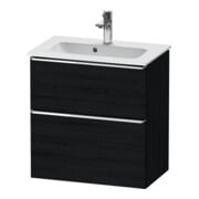 Duravit Waschtischunterschrank D-Neo Compact 61x37,2, ch/Ei s, 1 Kast, 1 Ausz., wandhängend