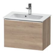 Duravit Waschtischunterschrank D-Neo Compact 61x37,2, chr/Eiche marm., 1 Ausz., wandhängend