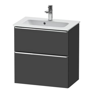 Duravit Waschtischunterschrank D-Neo Compact 61x37,2, chr/Gra m, 1 Kast, 1 A, wandhängend
