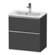 Duravit Waschtischunterschrank D-Neo Compact 61x37,2, chr/Gra m, 1 Kast, 1 A, wandhängend-1