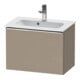 Duravit Waschtischunterschrank D-Neo Compact 61x37,2, chr/Leinen, 1 Ausz., wandhängend-1