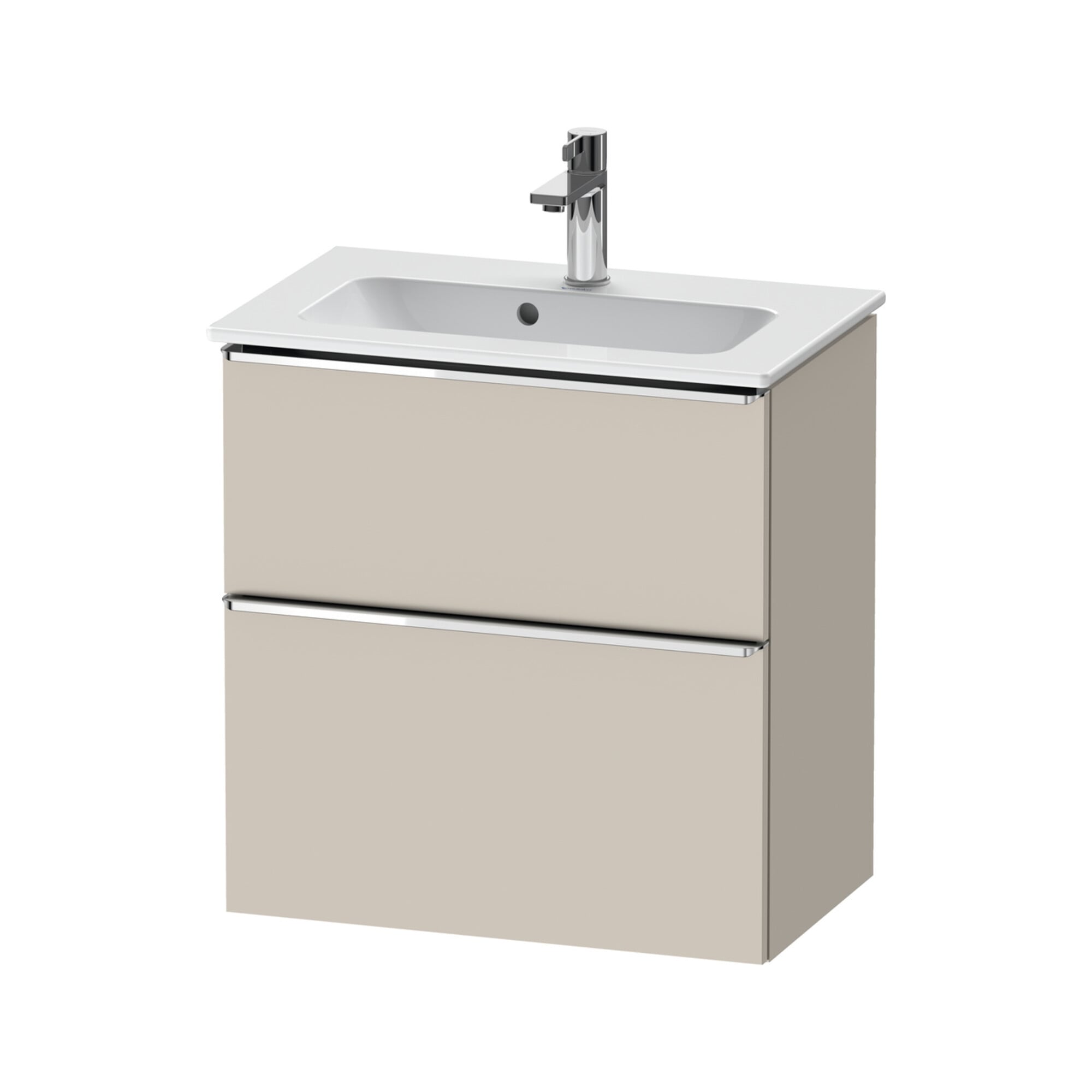 Duravit Waschtischunterschrank D-Neo Compact 61x37,2, chr/Taup m, 1 Kast, 1 A, wandhängend
