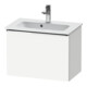 Duravit Waschtischunterschrank D-Neo Compact 61x37,2, chr/we ma, 1 Ausz., wandhängend-1