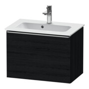 Duravit Waschtischunterschrank D-Neo Compact 61x37,2, ES geb/Eiche sw, 1 Ausz., wandhängend