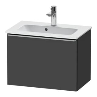 Duravit Waschtischunterschrank D-Neo Compact 61x37,2, ES geb/Gra ma, 1 Ausz., wandhängend