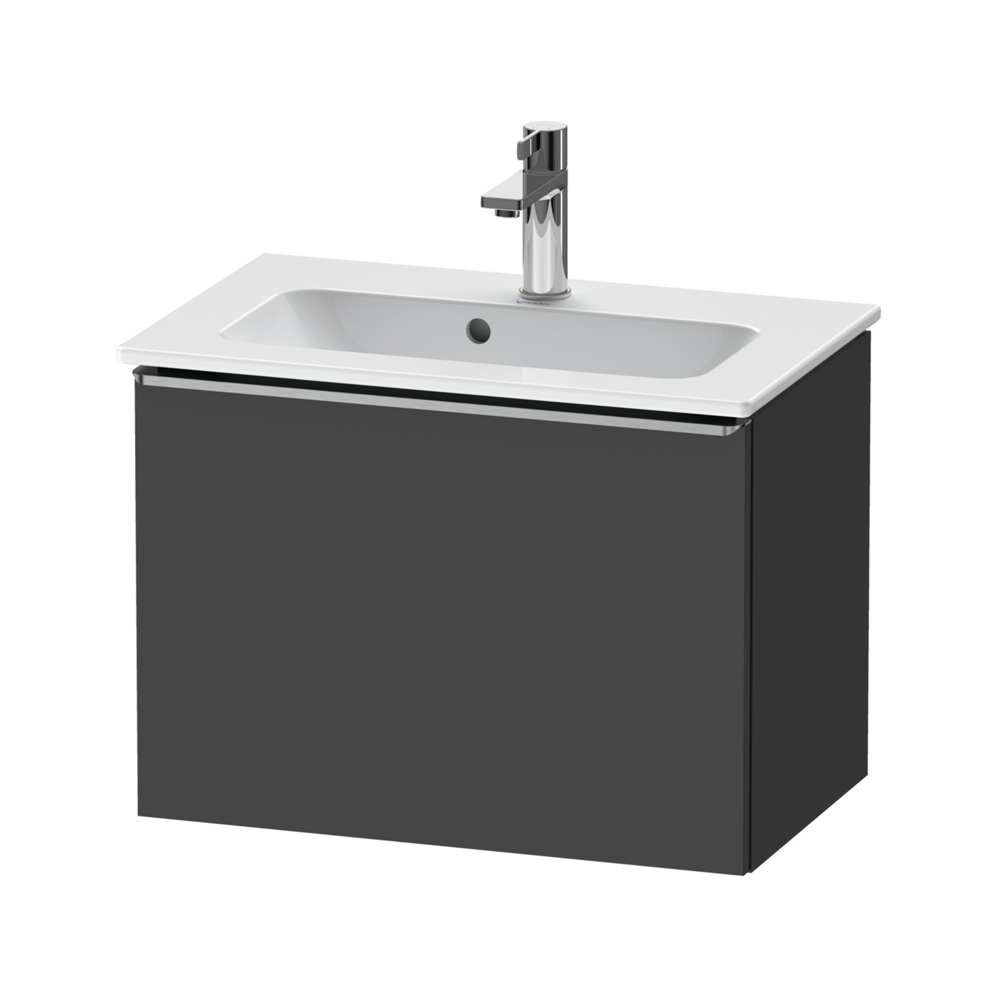 Duravit Waschtischunterschrank D-Neo Compact 61x37,2, ES geb/Gra ma, 1 Ausz., wandhängend
