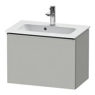 Duravit Waschtischunterschrank D-Neo Compact 61x37,2, ES geb/grau ma, 1 Ausz., wandhängend