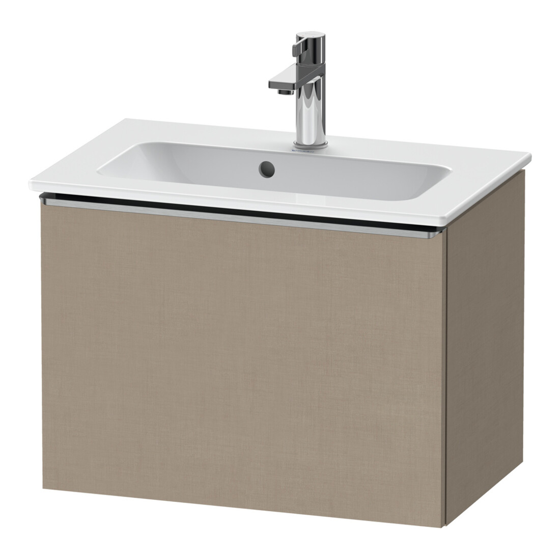 Duravit Waschtischunterschrank D-Neo Compact 61x37,2, ES geb/Leinen, 1 Ausz., wandhängend