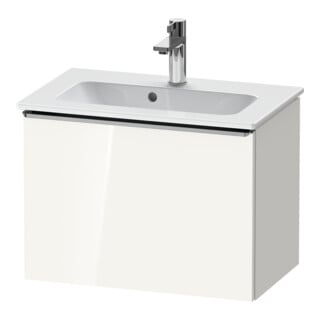 Duravit Waschtischunterschrank D-Neo Compact 61x37,2, ES geb/we hgl, 1 Ausz., wandhängend