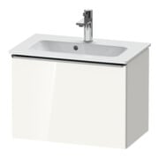 Duravit Waschtischunterschrank D-Neo Compact 61x37,2, ES geb/we hgl, 1 Ausz., wandhängend