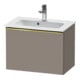 Duravit Waschtischunterschrank D-Neo Compact 61x37,2, g pol/Basalt ma, 1 Ausz., wandhängend-1