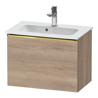 Duravit Waschtischunterschrank D-Neo Compact 61x37,2, g pol/Ei marm., 1 Ausz., wandhängend