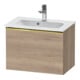 Duravit Waschtischunterschrank D-Neo Compact 61x37,2, g pol/Ei marm., 1 Ausz., wandhängend-1