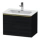 Duravit Waschtischunterschrank D-Neo Compact 61x37,2, g pol/Eiche sw, 1 Ausz., wandhängend-1