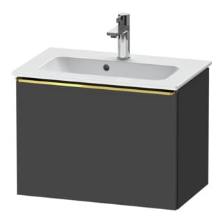 Duravit Waschtischunterschrank D-Neo Compact 61x37,2, g pol/gra ma, 1 Ausz., wandhängend