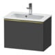 Duravit Waschtischunterschrank D-Neo Compact 61x37,2, g pol/gra ma, 1 Ausz., wandhängend-1