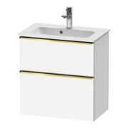 Duravit Waschtischunterschrank D-Neo Compact 61x37,2, g pol/w m, 1 Kast, 1 A, wandhängend
