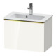 Duravit Waschtischunterschrank D-Neo Compact 61x37,2, g pol/weiß hgl, 1 Ausz., wandhängend-1