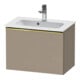 Duravit Waschtischunterschrank D-Neo Compact 61x37,2, gol pol/Leinen, 1 Ausz., wandhängend-1