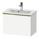 Duravit Waschtischunterschrank D-Neo Compact 61x37,2, gol pol/weiß ma, 1 Ausz., wandhängend-1