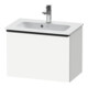 Duravit Waschtischunterschrank D-Neo Compact 61x37,2, schwarz/weiß ma, 1 Ausz., wandhängend-1