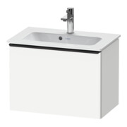 Duravit Waschtischunterschrank D-Neo Compact 61x37,2, schwarz/weiß ma, 1 Ausz., wandhängend