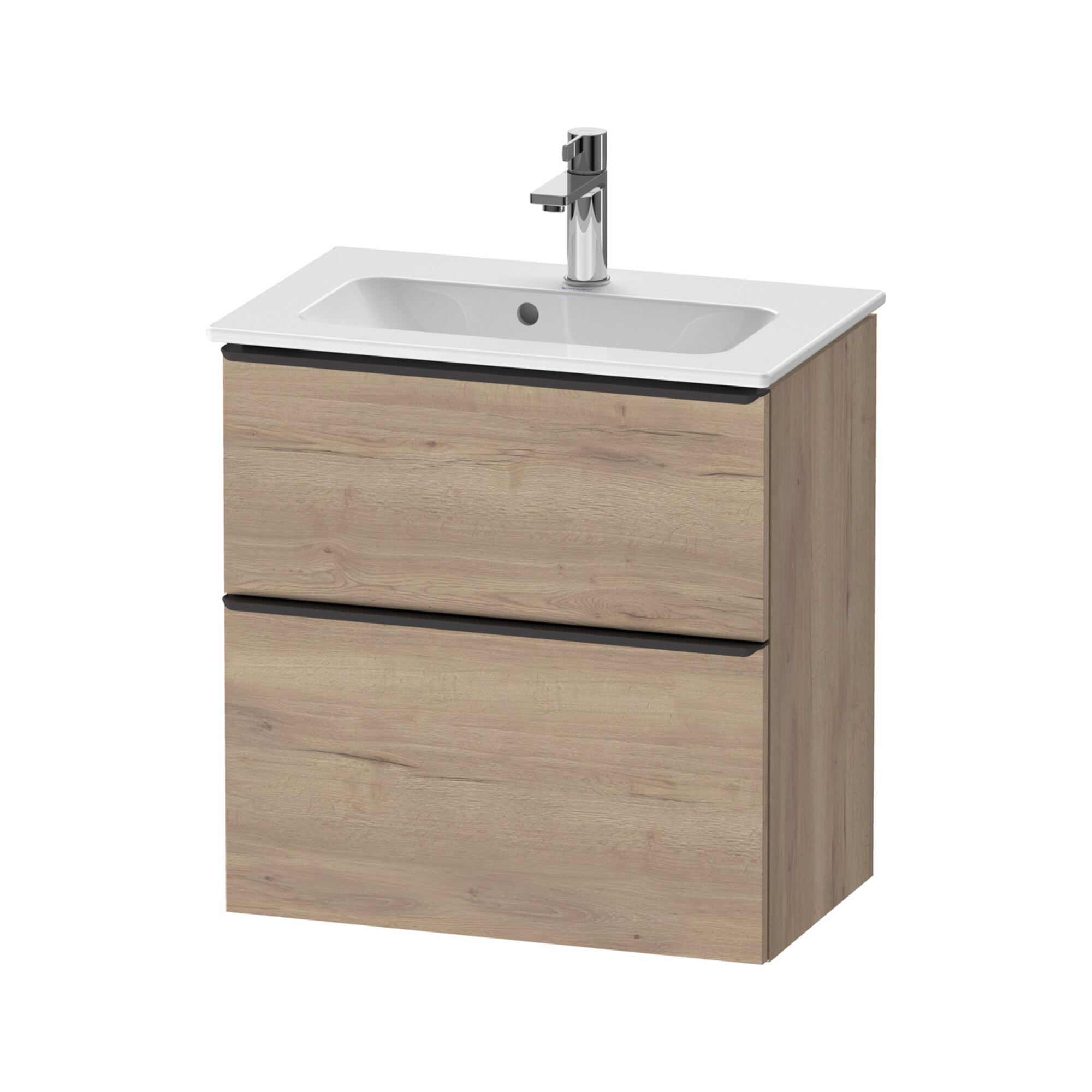 Duravit Waschtischunterschrank D-Neo Compact 61x37,2, sw/Ei ma, 1 Kast, 1 A, wandhängend