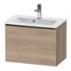 Duravit Waschtischunterschrank D-Neo Compact 61x37,2, sw/Ei marm., 1 Ausz., wandhängend-1