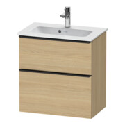 Duravit Waschtischunterschrank D-Neo Compact 61x37,2, sw/Ei N, 1 Kast, 1 Ausz., wandhängend
