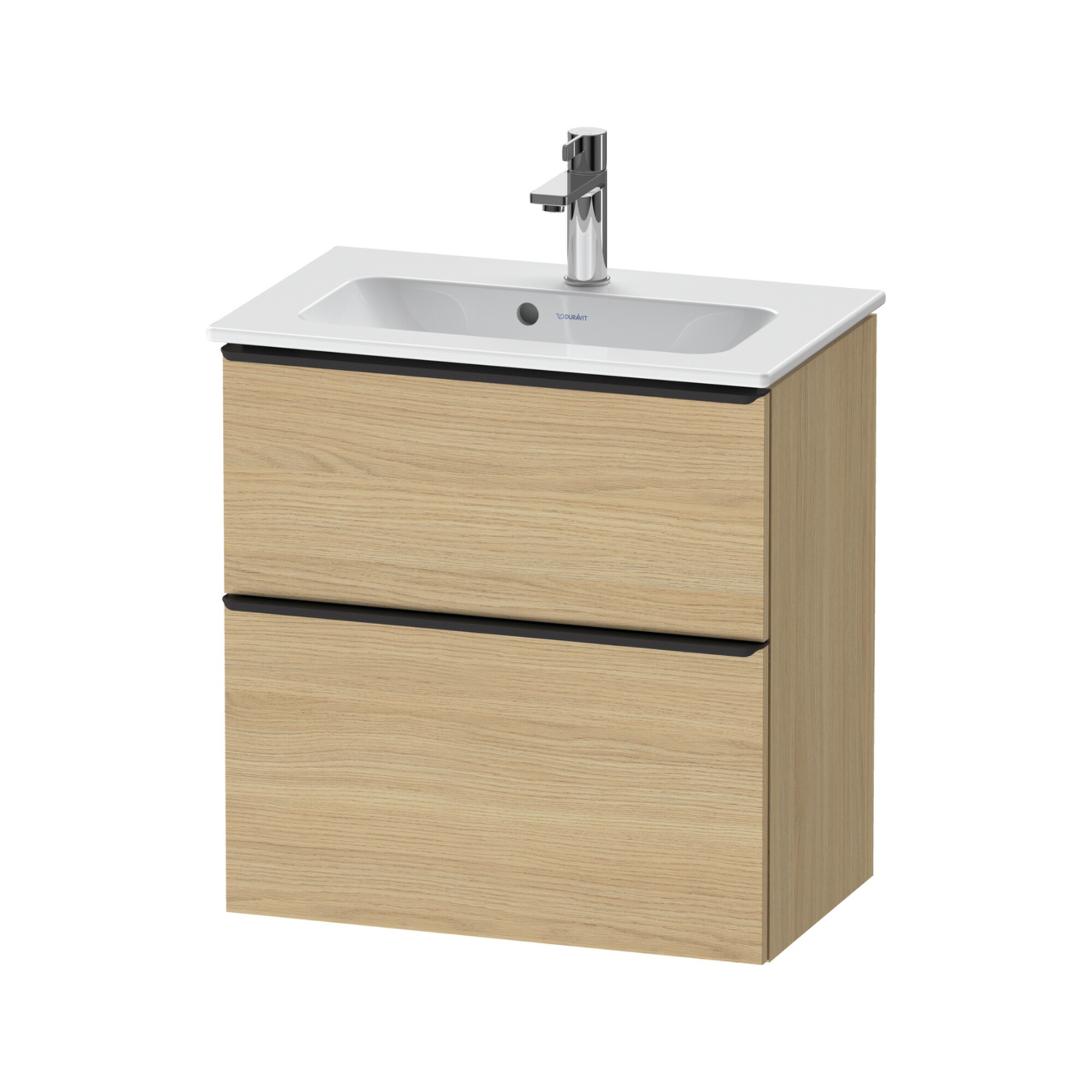 Duravit Waschtischunterschrank D-Neo Compact 61x37,2, sw/Ei N, 1 Kast, 1 Ausz., wandhängend