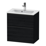 Duravit Waschtischunterschrank D-Neo Compact 61x37,2, sw/Ei s, 1 Kast, 1 Ausz., wandhängend-1