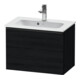 Duravit Waschtischunterschrank D-Neo Compact 61x37,2, sw/Ei sw, 1 Ausz., wandhängend-1