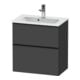 Duravit Waschtischunterschrank D-Neo Compact 61x37,2, sw/Grap m, 1 Kast, 1 A, wandhängend-1