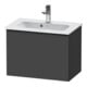 Duravit Waschtischunterschrank D-Neo Compact 61x37,2, sw/Grap ma, 1 Ausz., wandhängend-1
