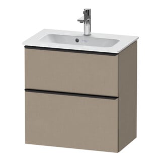 Duravit Waschtischunterschrank D-Neo Compact 61x37,2, sw/Leinen, 1 Kast, 1 A, wandhängend