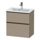 Duravit Waschtischunterschrank D-Neo Compact 61x37,2, sw/Leinen, 1 Kast, 1 A, wandhängend-1