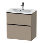 Duravit Waschtischunterschrank D-Neo Compact 61x37,2, sw/Leinen, 1 Kast, 1 A, wandhängend