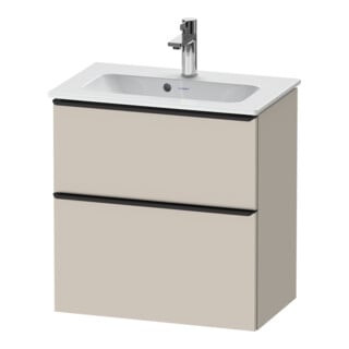Duravit Waschtischunterschrank D-Neo Compact 61x37,2, sw/Taup m, 1 Kast, 1 A, wandhängend
