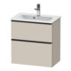 Duravit Waschtischunterschrank D-Neo Compact 61x37,2, sw/Taup m, 1 Kast, 1 A, wandhängend-1