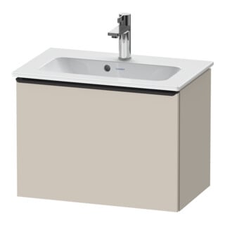 Duravit Waschtischunterschrank D-Neo Compact 61x37,2, sw/Taup ma, 1 Ausz., wandhängend