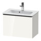 Duravit Waschtischunterschrank D-Neo Compact 61x37,2, sw/w hgl, 1 Ausz., wandhängend-1
