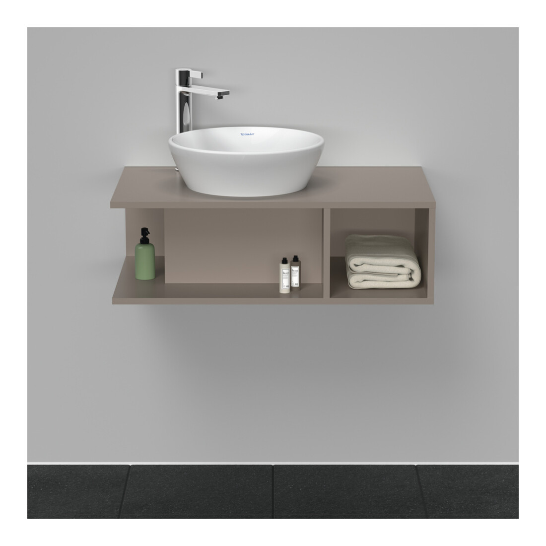 Duravit Waschtischunterschrank D-Neo Compact 80x48cm, ba m, 1 F, 1 Konsolenpl., wandhängend