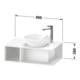 Duravit Waschtischunterschrank D-Neo Compact 80x48cm, E s, 1 Fa, 1 Konsolenpl., wandhängend