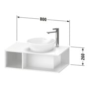 Duravit Waschtischunterschrank D-Neo Compact 80x48cm, gra m, 1 F, 1 Pl, wandhängend-3
