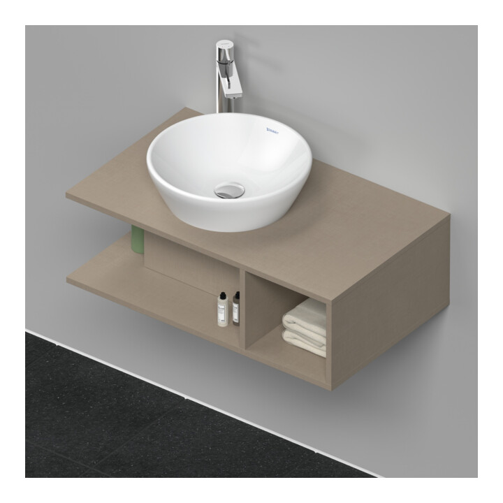 Duravit Waschtischunterschrank D-Neo Compact 80x48cm, lei, 1 Fa, 1 Konsolenpl., wandhängend