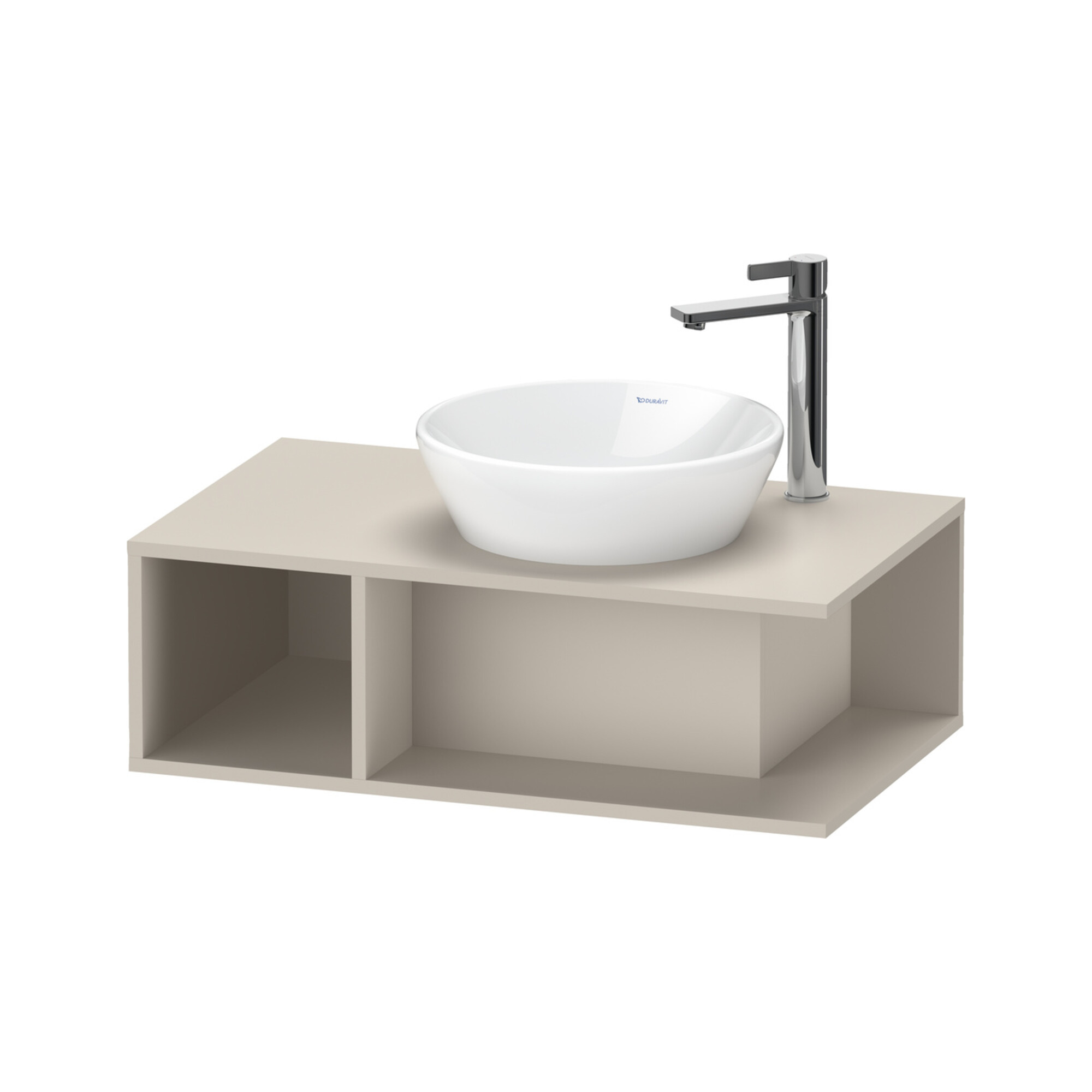 Duravit Waschtischunterschrank D-Neo Compact 80x48cm, T m, 1 Fa, 1 Konsolenpl., wandhängend