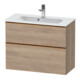 Duravit Waschtischunterschrank D-Neo Compact 81x37,2, b geb/Ei ma, 1 Kast, 1 A, wandhängend-1