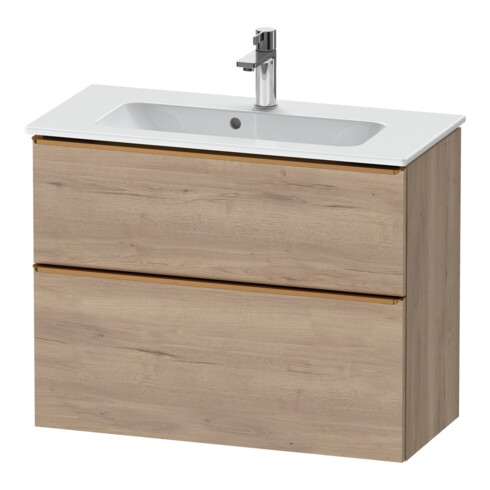 Duravit Waschtischunterschrank D-Neo Compact 81x37,2, b geb/Ei ma, 1 Kast, 1 A, wandhängend